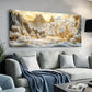 Snowy Peaks White Blossoms wall canvas office home room framed 120x60cm