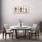 3pcs Elephant Lion And Bear Riding Skateboards Metal Print Ready to Hang Art