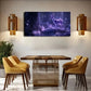 Deer Scene with Teal Foliage Wall Art Canvas Office Home Room Framed 120x60cm