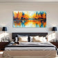 Landscape Reflection Cartoon Wall Art Canvas Office Home Room Framed 120x60cm