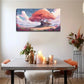 Vibrant Orange-Red Blossoms Wall Art Canvas Office Home Room Framed 120x60cm