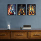 3pcs Watercolor Musical Instrument Metal Print Ready to Hang Art