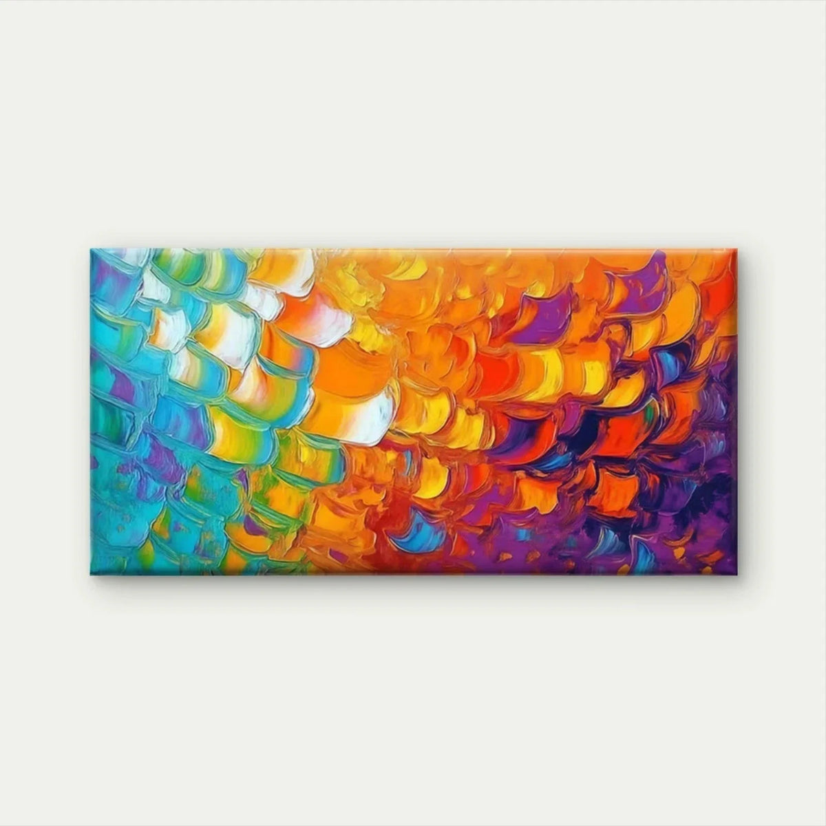 Abstract Multicolor Palette Wall Art Canvas Office Home Room Framed 120x60cm