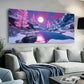 Mountain with Snowy River wall canvas office home room framed 120x60cm