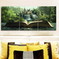 3pcs Featuring Book-Themed Scenery Metal Print Ready to Hang Art