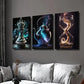 3pcs Fantasy art, magic container chess, teapot Wall Art Set Canvas Framed 40x60cm - High Quality Print 100% Australian Made Wall Canvas Ready to Hang