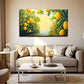 Vibrant Lemon Orchard Deco Wall Art Canvas Office Home Room Framed 120x60cm