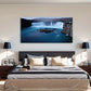 Waterfall Spring & Winter Wall Art Canvas Office Home Room Framed 120x60cm