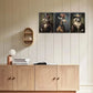 3pcs g Visual Language raccoon, giraffe, animal Metal Print Ready to Hang Art