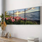 3pcs Tulip Sunset Scene Sun Colorful Perfect Wall Art Set Canvas Framed 40x60cm - High Quality Print 100% Australian Made Wall Canvas Ready to Hang