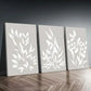 3pcs Abstract Botanical Watercolor Boho Chic Canvas Framed 40x60cm - High Quality Print 100% Australian Made Wall Canvas Ready to Hang