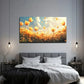 Sunflower Field & Blue Sky Wall Art canvas office home room framed 120x60cm