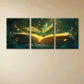 3pcs Dragonfly on Magic Book Painting Metal Print Ready to Hang Art