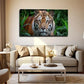 Vibrant Tiger Wall Art Canvas Office Home Room Framed 80x45cm