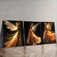 3pcs A Graceful Fairy In A Shiny Dress Wall Art Set Canvas Framed 40x60cm - High Quality Print 100% Australian Made Wall Canvas Ready to Hang