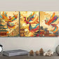 3pcs Urban Landscape with Traditional Pagodas Wall Art Set Canvas Framed 40x60cm - High Quality Print 100% Australian Made Wall Canvas Ready to Hang