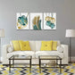 3pcs Abstract Painting Leaf Canvas Framed 40x60cm - High Quality Print 100% Australian Made Wall Canvas Ready to Hang