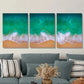 3pcs  Ocean Waves Canvas printing Wall Art Set Canvas Framed 40x60cm - High Quality Print 100% Australian Made Wall Canvas Ready to Hang