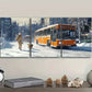 3pcs The girl and the dog are running Metal Print Ready to Hang Art