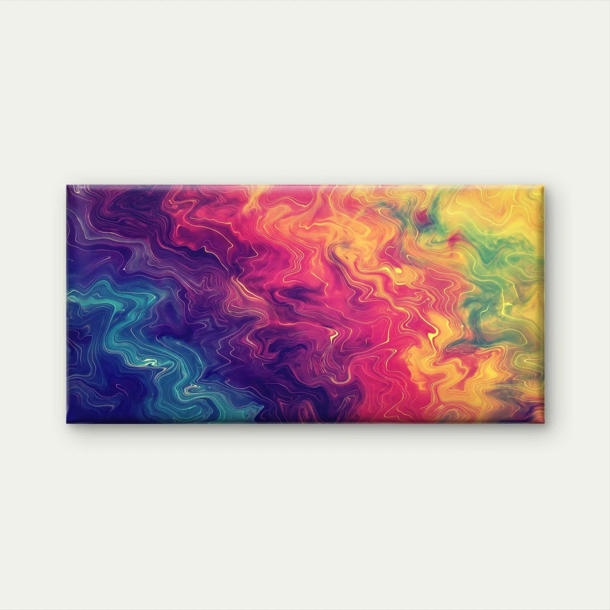 Line Art With Colorful Patterns Wall Art Canvas Office Home Room Framed 80x45cm
