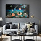 Flowers And Butterflies Wall Art canvas office home room framed 120x60cm