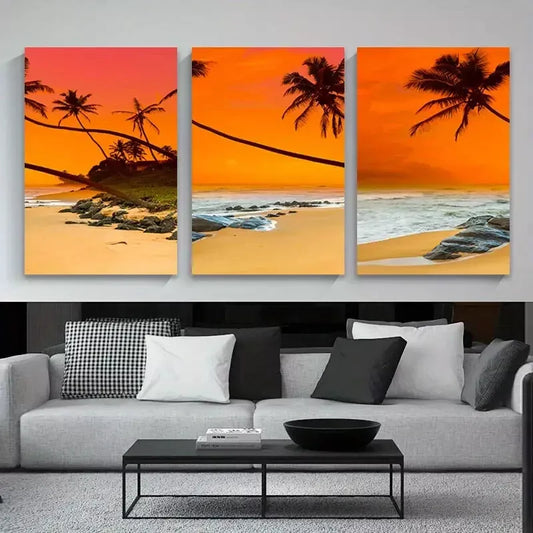 3pcs Modern Seascape Canvas Framed 40x60cm - High Quality Print 100% Australian Made Wall Canvas Ready to Hang