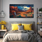 Gobi Desert Landscape Modern Wall Art Canvas Office Home Room Framed 120x60cm
