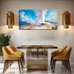 Vibrant Volcano Eruption Lands Wall Art Canvas Office Home Room Framed 120x60cm