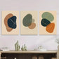 3pcs Abstract Modern Minimalist Wall Art Set Canvas Framed 40x60cm - High Quality Print 100% Australian Made Wall Canvas Ready to Hang