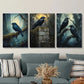 3pcs Dark Academy Gothic Forest Metal Print Ready to Hang Art