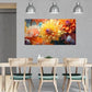 Abstract Floral Painting wall canvas office home room framed 120x60cm