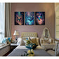 3pcs Butterflies Fantasy forest Metal Print Ready to Hang Art