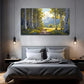 Birch Forest Sunshine Wall Art Canvas Office Home Room Framed 120x60cm