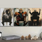 3pcs Eccentric & Surreal Decadent Man Paintings  Metal Print Ready to Hang Art