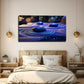 Twinkling Magic Blue Purple Wall Art Canvas Office Home Room Framed 120x60cm