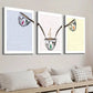 3pcs Colorful Coffee Cup Wall Art Set Canvas Framed 40x60cm - High Quality Print 100% Australian Made Wall Canvas Ready to Hang