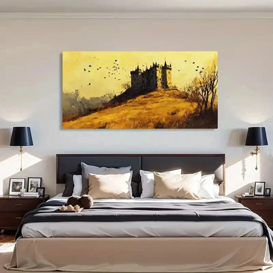 Twilight Landscape Ancient Wall Art Canvas Office Home Room Framed 120x60cm