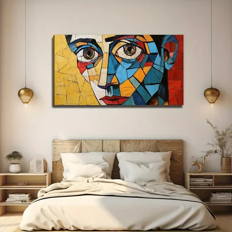 Color Block Perfect Wall Art Canvas Office Home Room Framed 80x45cm