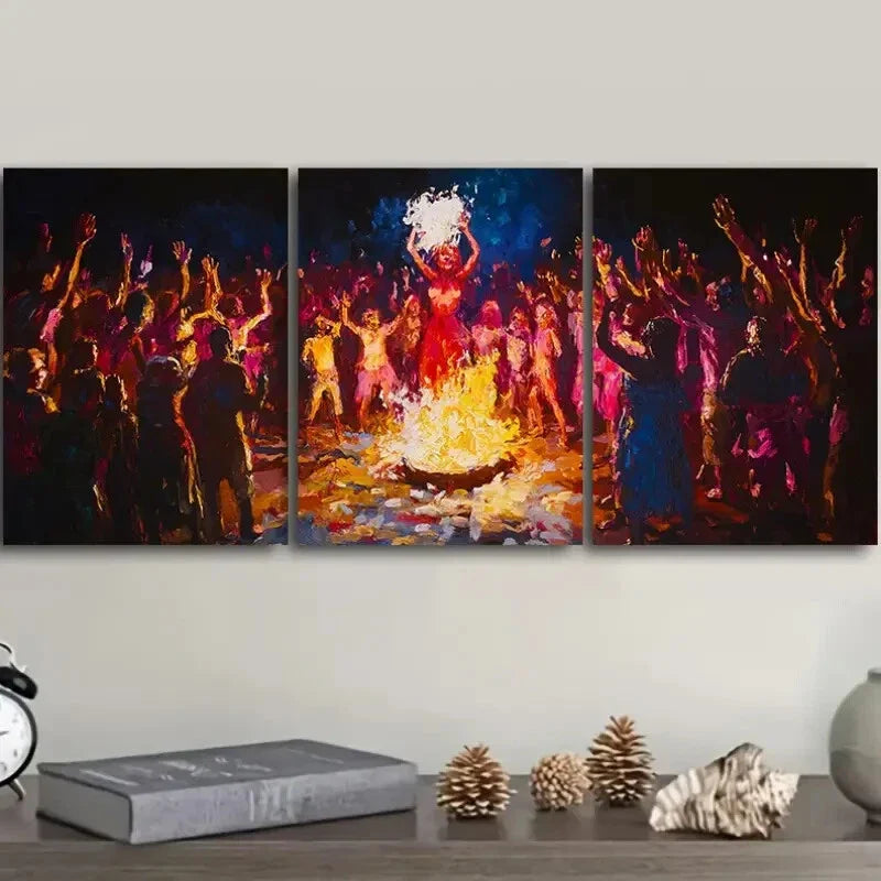 3pcs Luxurious, Opera Performance Wall Art Set Canvas Framed 40x60cm - High Quality Print 100% Australian Made Wall Canvas Ready to Hang