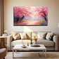 Cherry Blossom Landscape Wall Art Canvas Office Home Room Framed 120x60cm