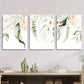 3pcs Minimalist lily flower poster plant Art Metal Print Ready to Hang Art