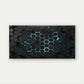 Modern & Hexagonal Geometric Wall Art Canvas Office Home Room Framed 80x45cm