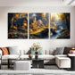 3pcs Enchanted Cottage Landscape Nature Perfect Wall Art Set Canvas Framed 40x60cm - High Quality Print 100% Australian Made Wall Canvas Ready to Hang