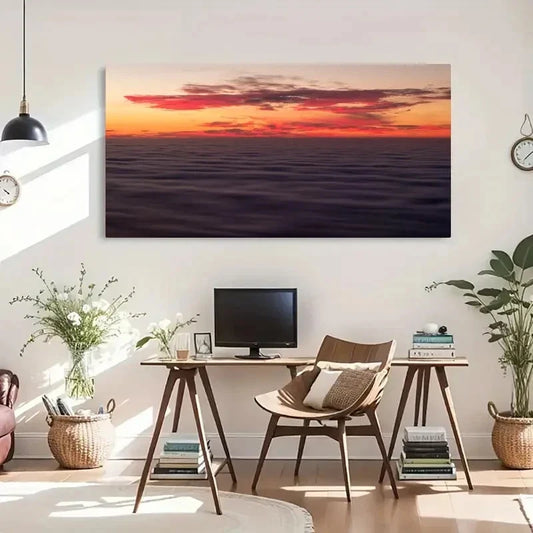 Transverse Orientation Spring Wall Art Canvas Office Home Room Framed 120x60cm