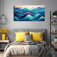 Modern Minimalist Mountain Land Wall Art Canvas Office Home Room Framed 120x60cm