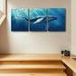 3pcs Humpback Whale Triptych Metal Print Ready to Hang Art