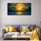 Moonlit Ocean Reflection Décor Wall Art Canvas Office Home Room Framed 120x60cm