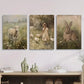 3pcs ,Cute Animal & Pastoral Scenes, Metal Print Ready to Hang Art