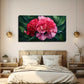 Modern Bohemian Floral Wall Art Canvas Office Home Room Framed 80x45cm