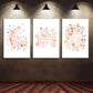 3pcs Sun Moon And Rainbow Minimalistic Poster Metal Print Ready to Hang Art